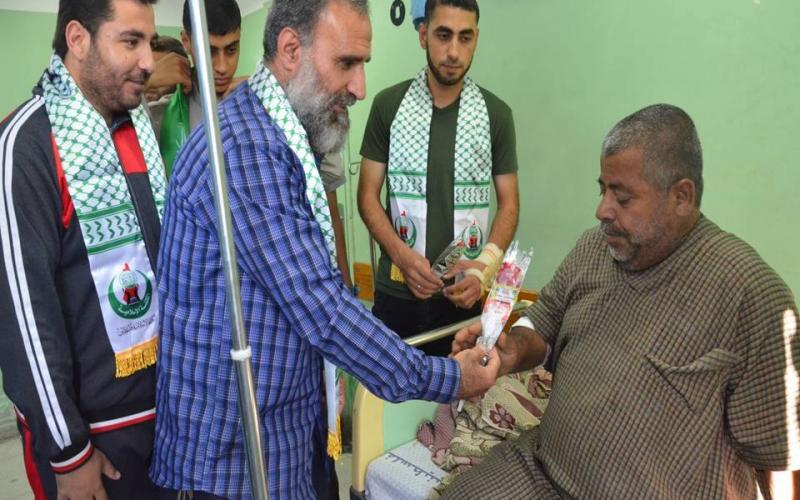صور: الكتلة تزور المرضى شمال القطاع
