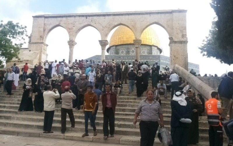 صور: بدء توافد المصلين للأقصى