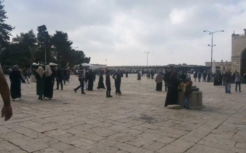 صور: بدء توافد المصلين للأقصى