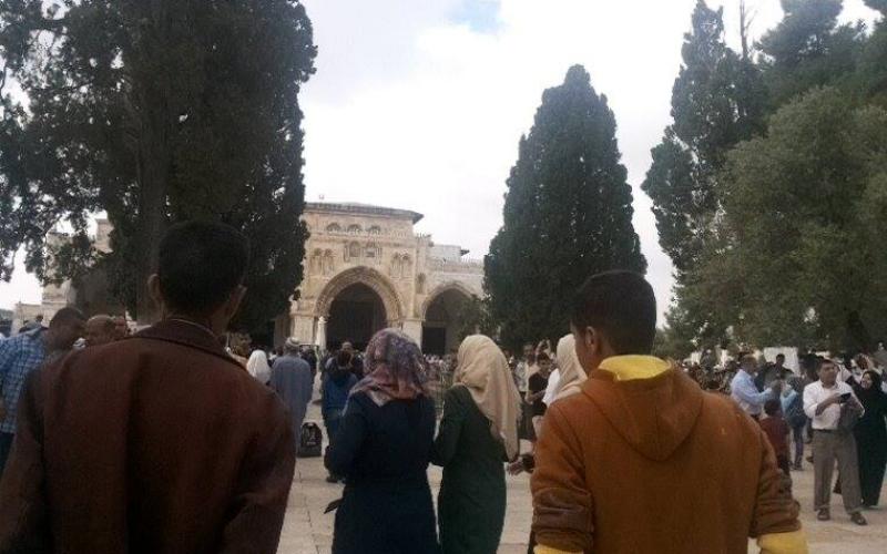 صور: بدء توافد المصلين للأقصى