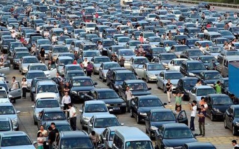 صور: زحمة مرورية في الصين تستمر 10 أيام