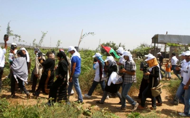 تظاهرات على الحدود الشرقية لغزة