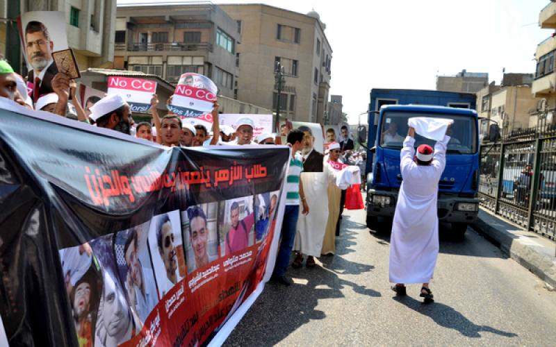 صور: الأزهر ينتفض ضد "الانقلاب"