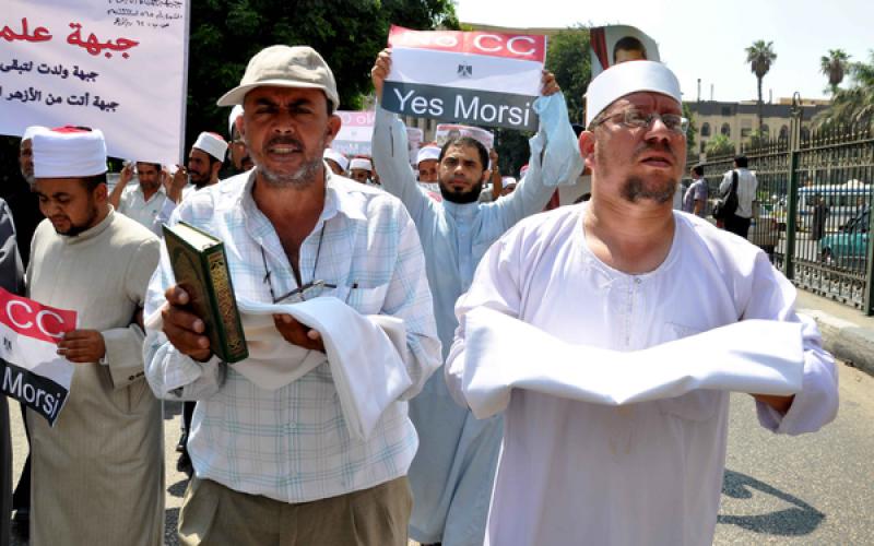 صور: الأزهر ينتفض ضد "الانقلاب"