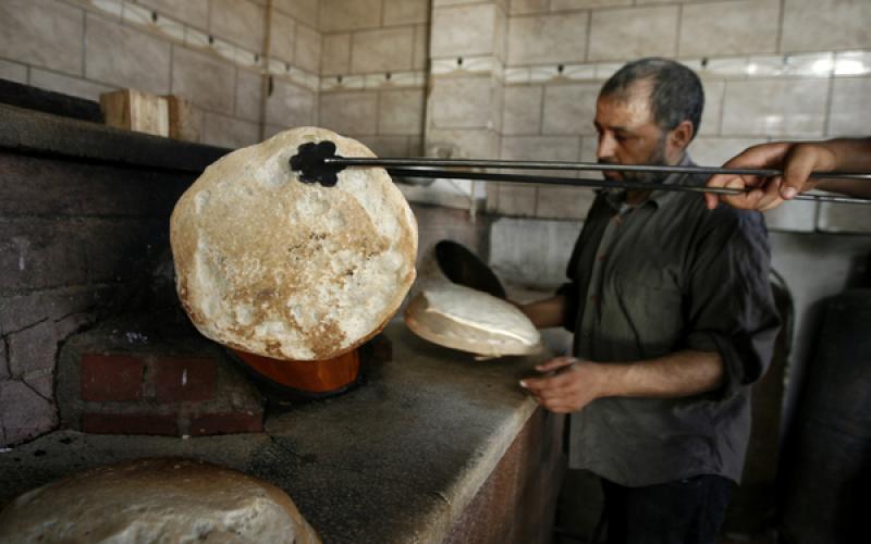 صور: "خبز الصاج" في غزة