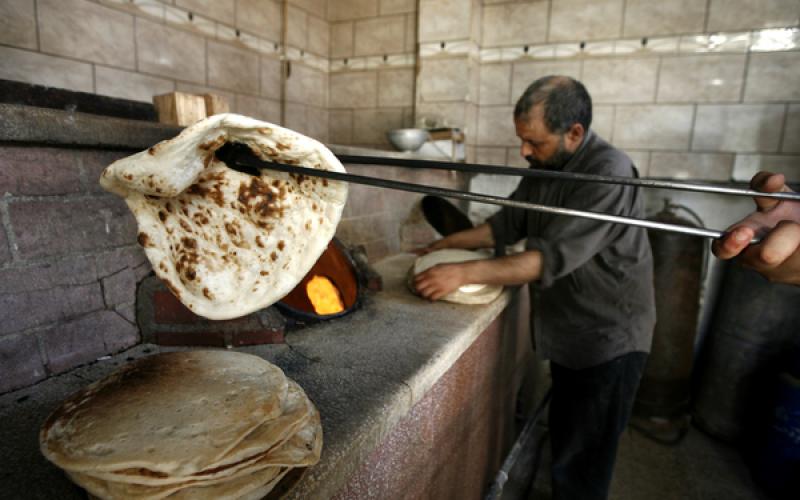 صور: "خبز الصاج" في غزة