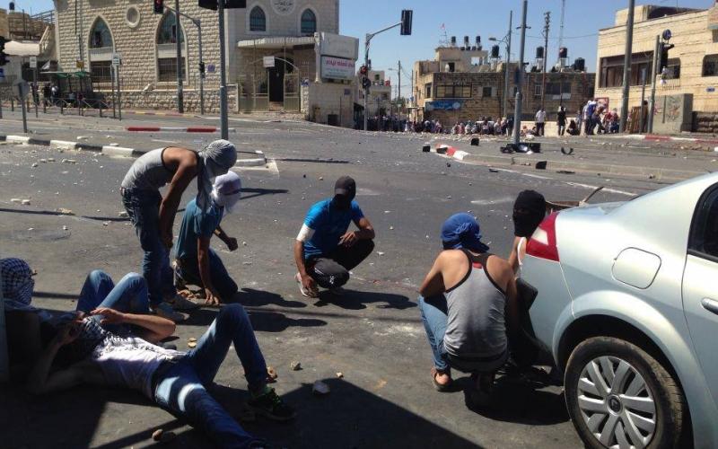 صور: مواجهات شبان شعفاط وجنود الاحتلال