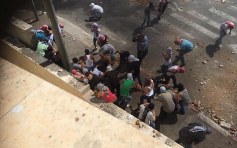 صور: مواجهات شبان شعفاط وجنود الاحتلال