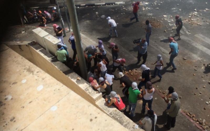 صور: مواجهات شبان شعفاط وجنود الاحتلال