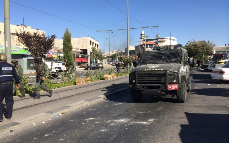 صور: مواجهات شبان شعفاط وجنود الاحتلال