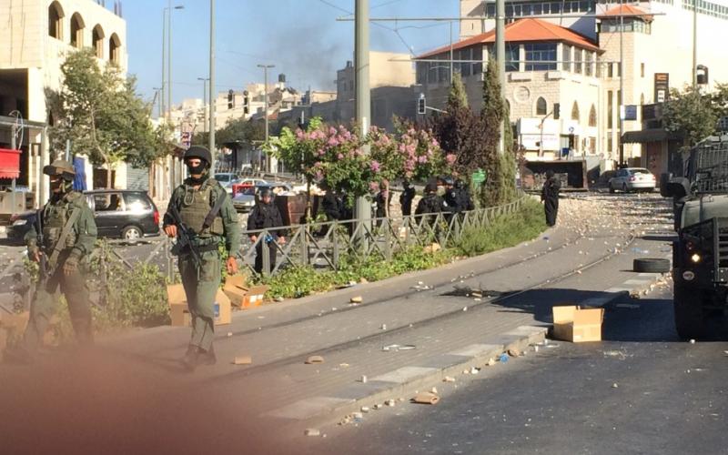 صور: مواجهات شبان شعفاط وجنود الاحتلال