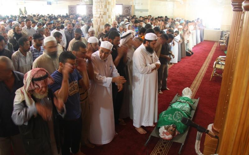 صور: تشييع جثمان القسامي "عابدين" بخانيونس