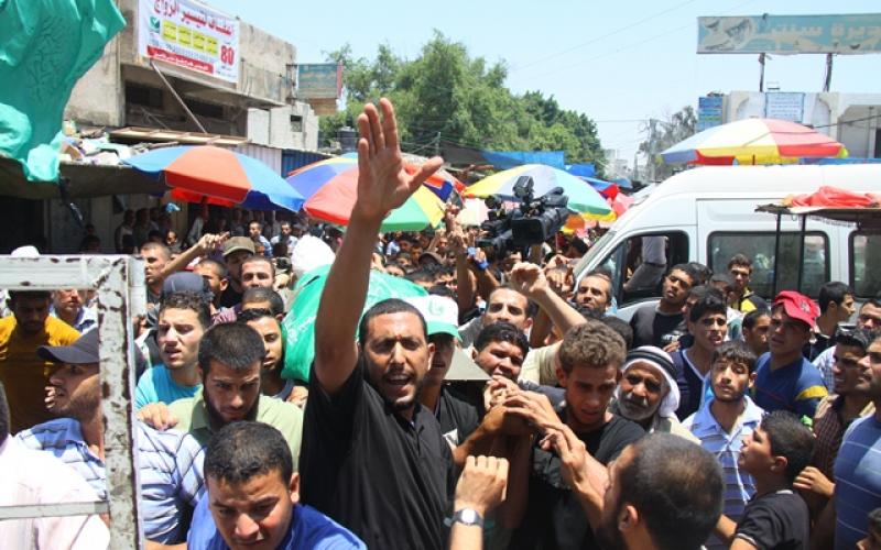 صور: تشييع جثمان القسامي "عابدين" بخانيونس