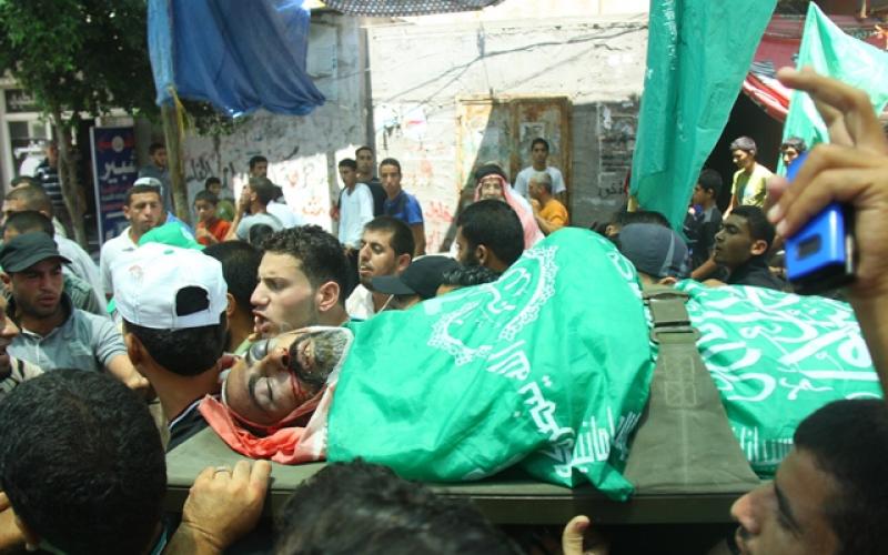 صور: تشييع جثمان القسامي "عابدين" بخانيونس