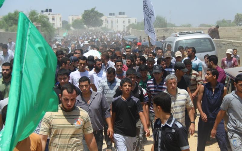 صور: تشييع جثمان القسامي "عابدين" بخانيونس