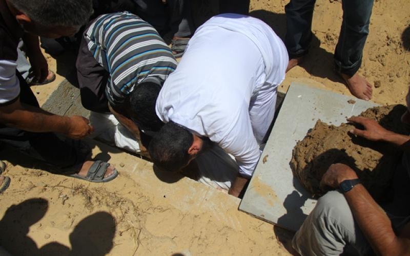 صور: تشييع جثمان القسامي "عابدين" بخانيونس
