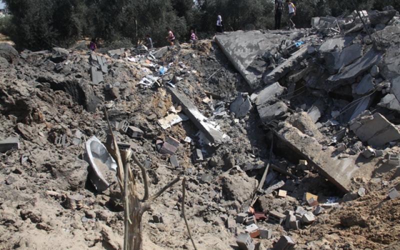 صور: الدمار إثر قصف منزل أبو دقة بخانيونس