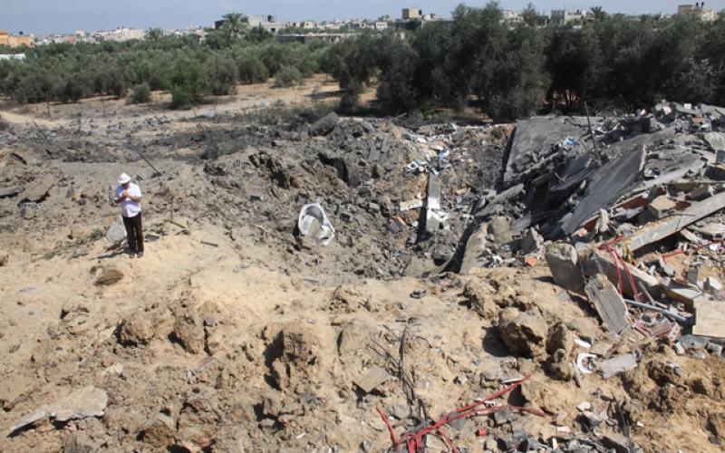 صور: الدمار إثر قصف منزل أبو دقة بخانيونس