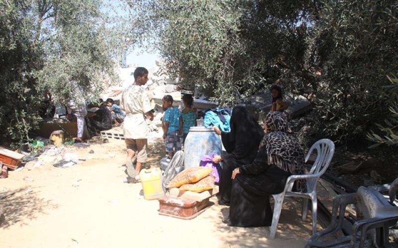 صور: الدمار إثر قصف منزل أبو دقة بخانيونس