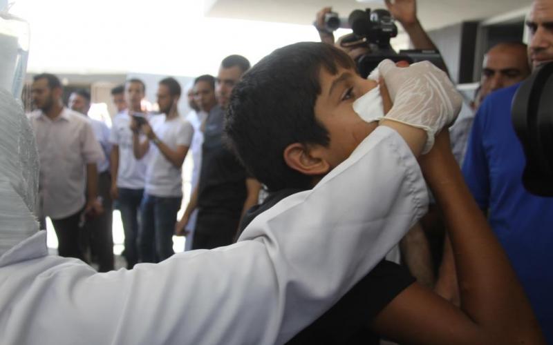 صور: إصابات من الأطفال بغارات الاحتلال على غزة