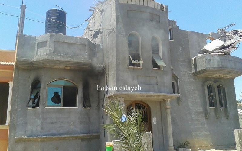 صور: استهداف منزل "الغلبان" في خانيونس