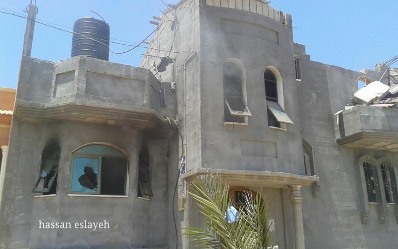 صور: استهداف منزل "الغلبان" في خانيونس