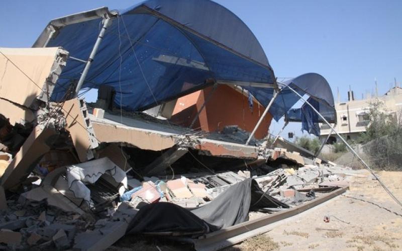 صور: استهداف منزل محمد السنوار بخانيونس