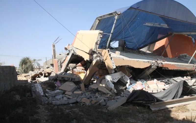 صور: استهداف منزل محمد السنوار بخانيونس