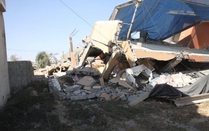 صور: استهداف منزل محمد السنوار بخانيونس