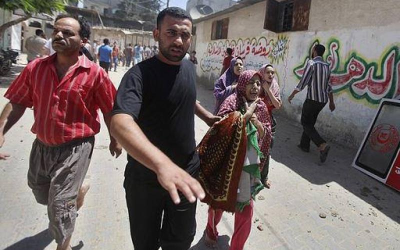 صور: استهداف لعائلة البيطار بحي الشعف