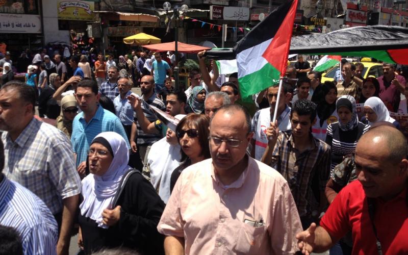 صور: مسيرة داعمة لغزة في نابلس‏