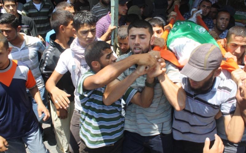 صور: تشييع الشهيدين الصوفي وعبد العال برفح
