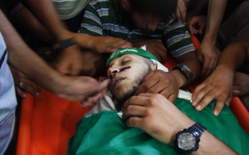 صور: تشييع الشهيدين الصوفي وعبد العال برفح