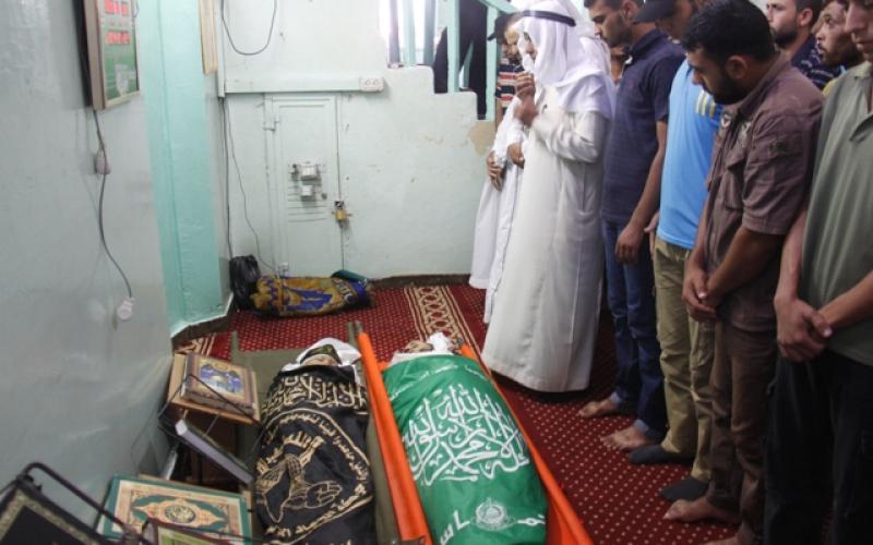صور: تشييع الشهيدين الصوفي وعبد العال برفح