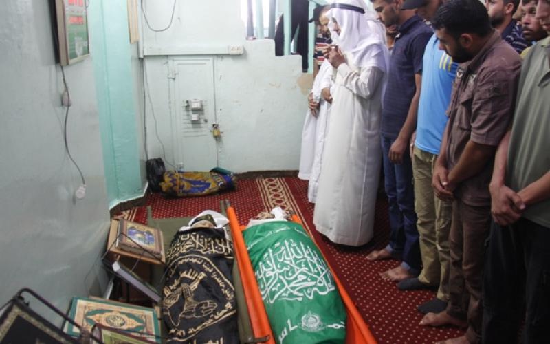 صور: تشييع الشهيدين الصوفي وعبد العال برفح