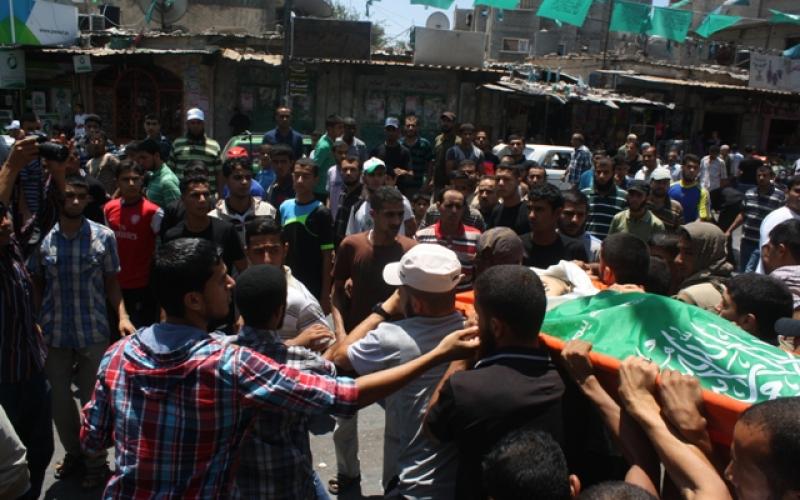 صور: تشييع الشهيدين الصوفي وعبد العال برفح