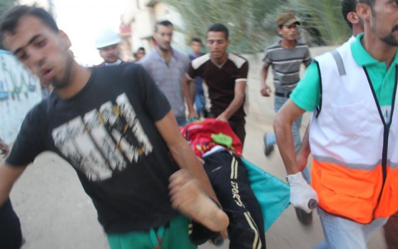 صور: قصف منزل عائلة أبو صلاح بخانيونس