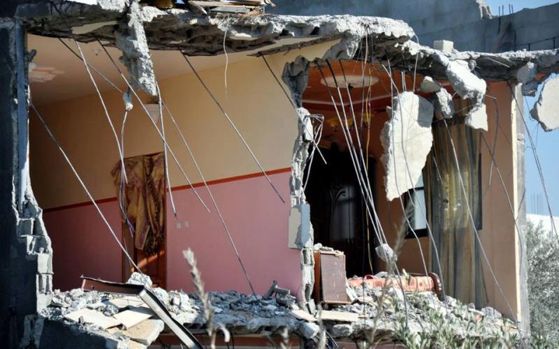 صور: قصف منزل "النواصرة" بالمغازي