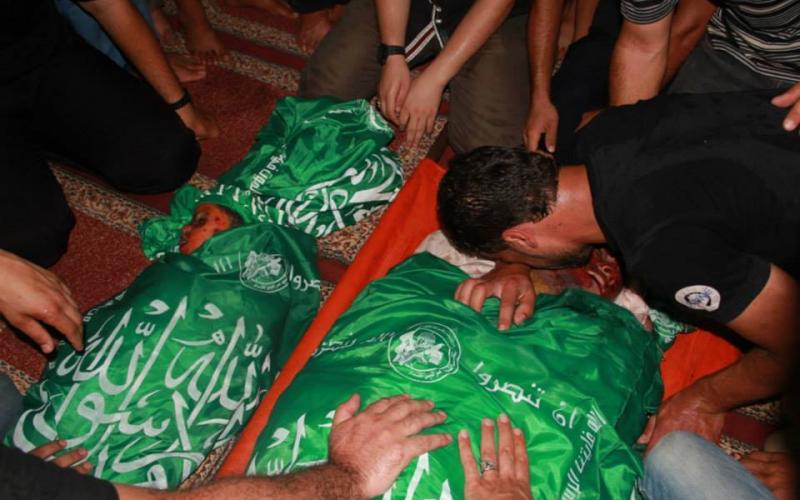 صور: تشييع شهداء عائلة النواصرة بالمغازي