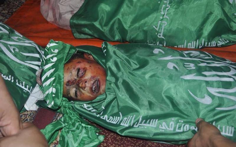 صور: تشييع شهداء عائلة النواصرة بالمغازي
