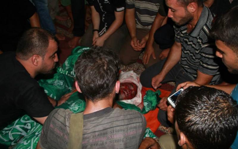 صور: تشييع شهداء عائلة النواصرة بالمغازي