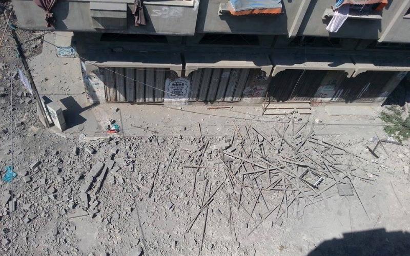 صور: قصف منزل عائلة "نوفل" بالبريج