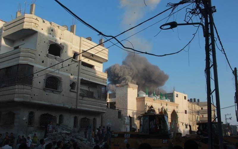 صور: قصف منزل "آل غنام" في رفح