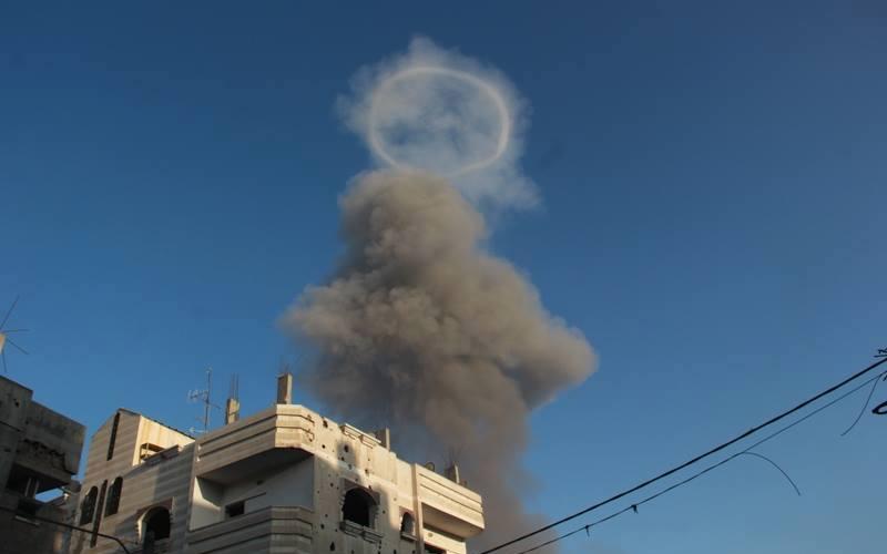 صور: قصف منزل "آل غنام" في رفح