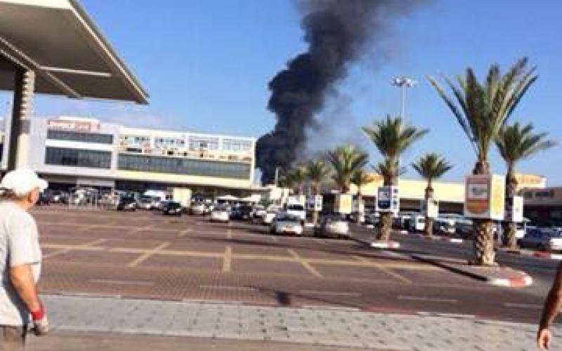 صور: قتيل وحريق في قصف القسام لأسدود