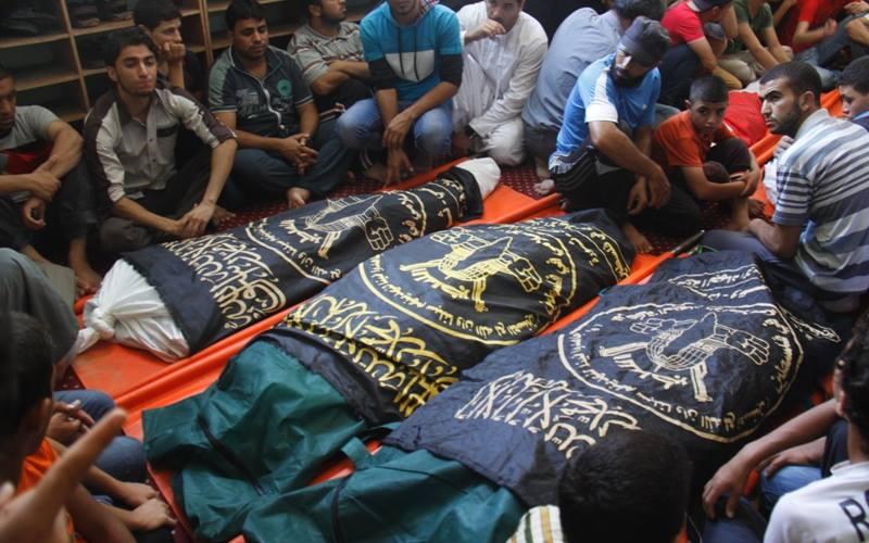 صور: الغزيون يشيعون شهدائهم