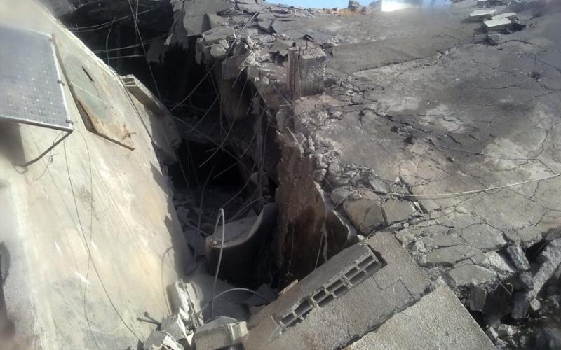 صور: قصف مسجد الفاروق بالنصيرات
