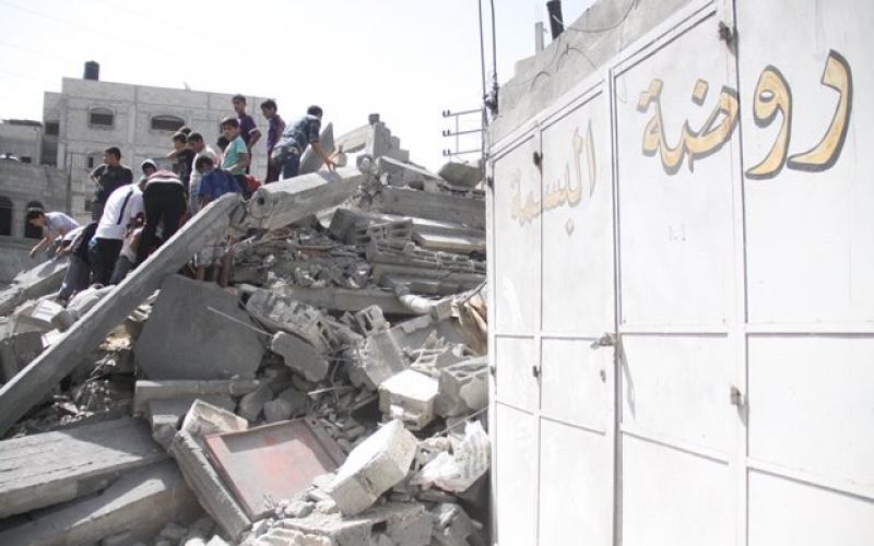 صور: صواريخ الاحتلال تدمر جمعية الصلاح الخيرية