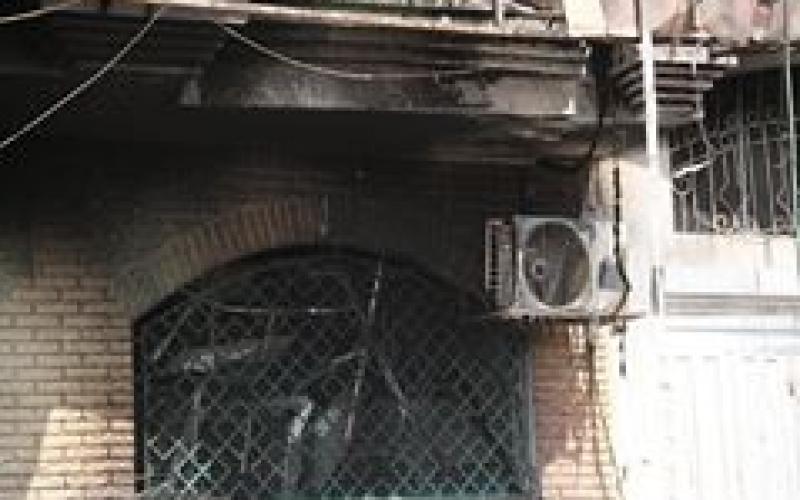صور: استهداف البنك الوطني بالوسطى