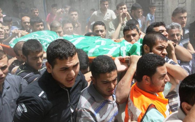 صور: تشييع ثلاثة شهداء بغزة